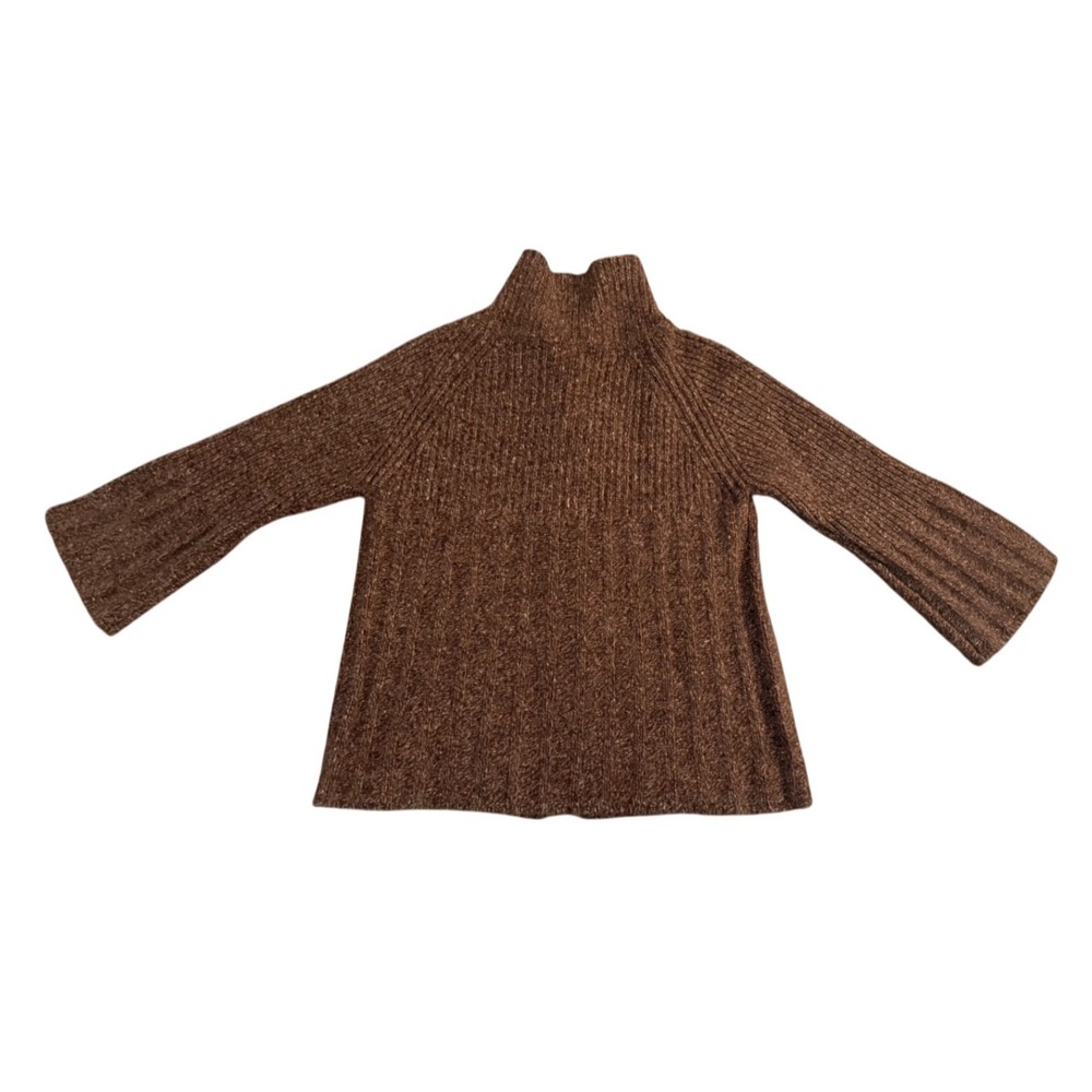 Neiman Marcus Collection 100% Cashmere Cardigan Sweater in Brown (S) - Picture 4 of 7